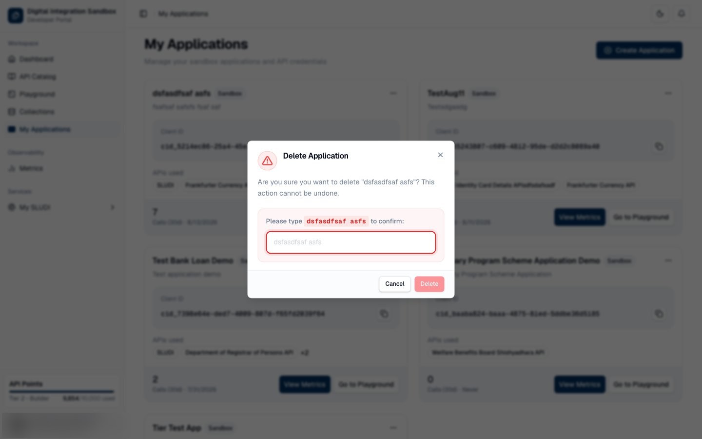 Confirm Deletion